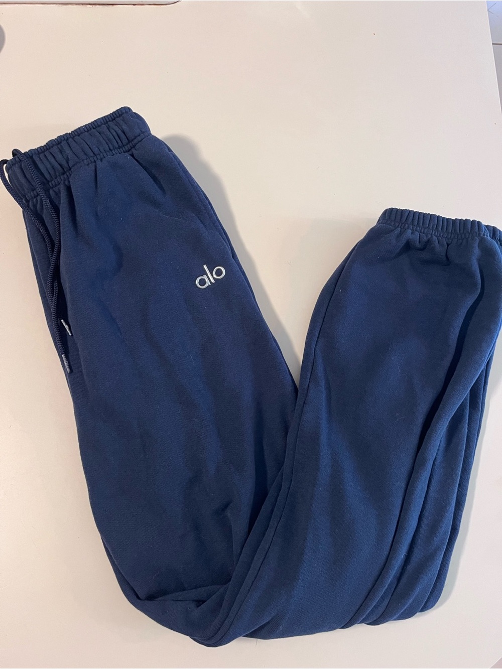 ALO Yoga Navy Blue Track Joggers